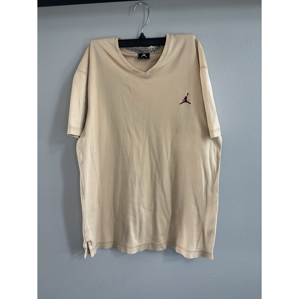 Vintage Jordan Men's Shirt Size Medium Y2K Cream Based